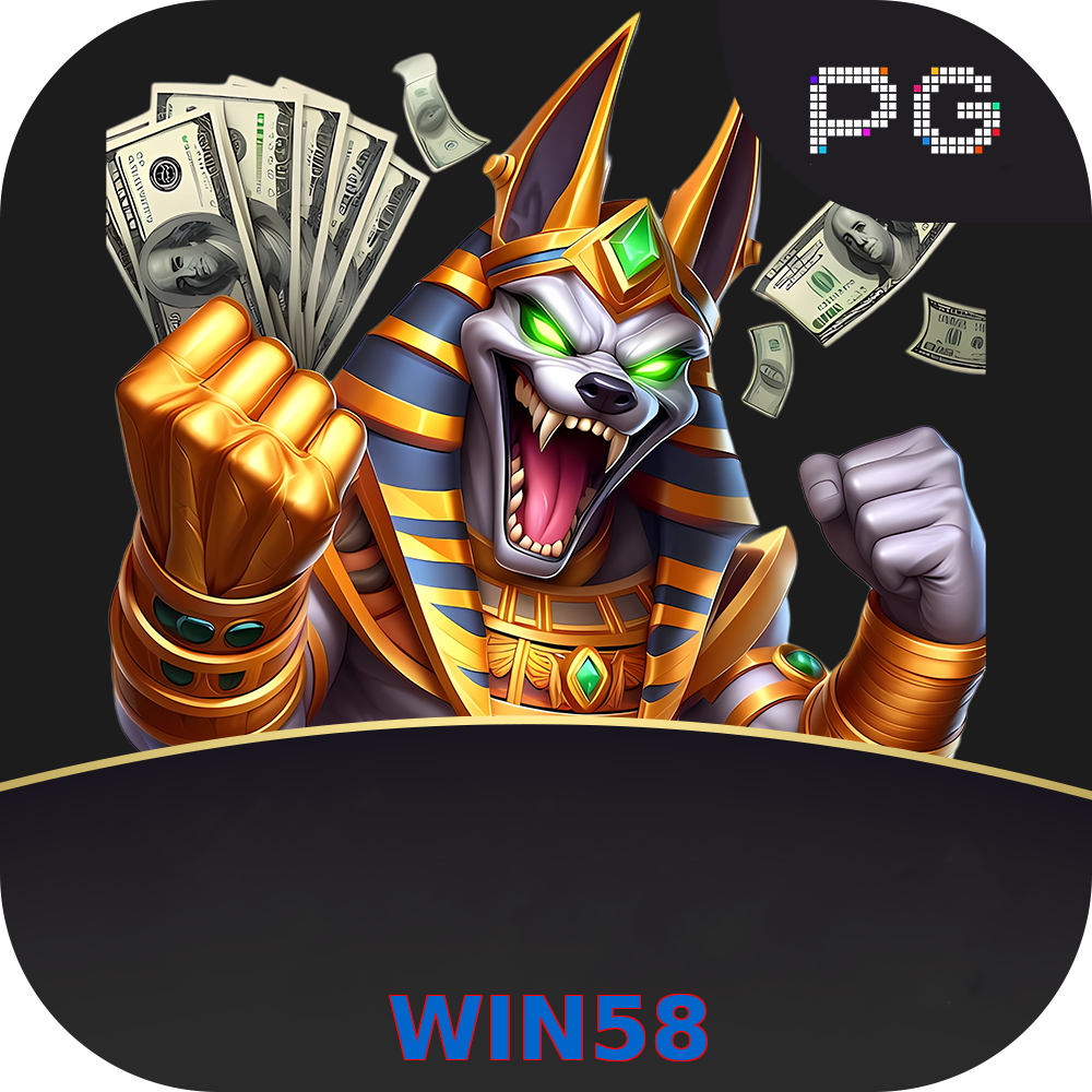 Hình ảnh quảng cáo của WIN58 hiển thị nền tảng và các lợi ích